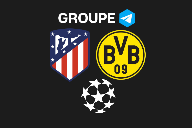 groupe telegram atletico madrid vs dortmund match foot lien stream gratuit